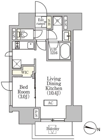 イプセ渋谷本町の物件間取画像